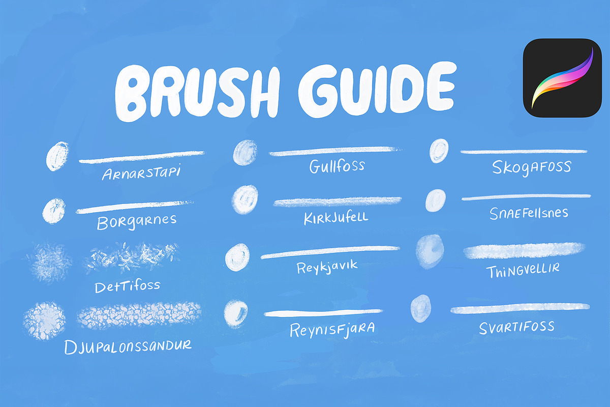 Iceland Brush Bundle PS & Procreate, a Brush Add-On by studio.pancz (Photo 3 of 3)