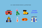 Snow Illustrations Bundle Pack, an Illustration by Lotus White-Sugito (Thumbnail 2 of 4)