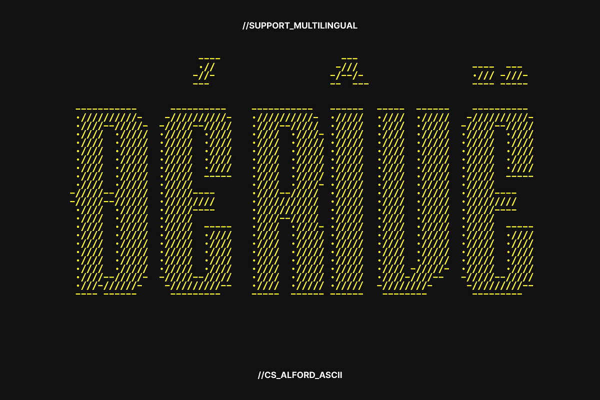 CS Alford Ascii, a Sans Serif Font by Craft Supply Co. (Photo 7 of 8)