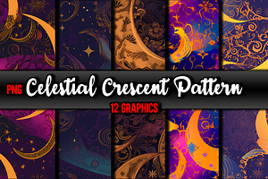Celestial Crescent Pattern