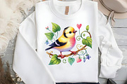 Spring Birds Sublimation Clipart, an Illustration by DreamCafeArt (Thumbnail 5 of 5)