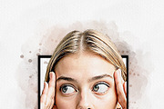 Watercolor Cartoon Portrait Art, an Action Add-On by MRI STUDIO (Thumbnail 15 of 24)