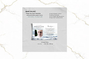 Funeral Thank You Card Canva FR010, a Poster Template by TyphoonStudio (Thumbnail 2 of 6)