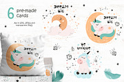 Unicorn clipart & pattern, a Graphic by Nafanya (Thumbnail 7 of 13)