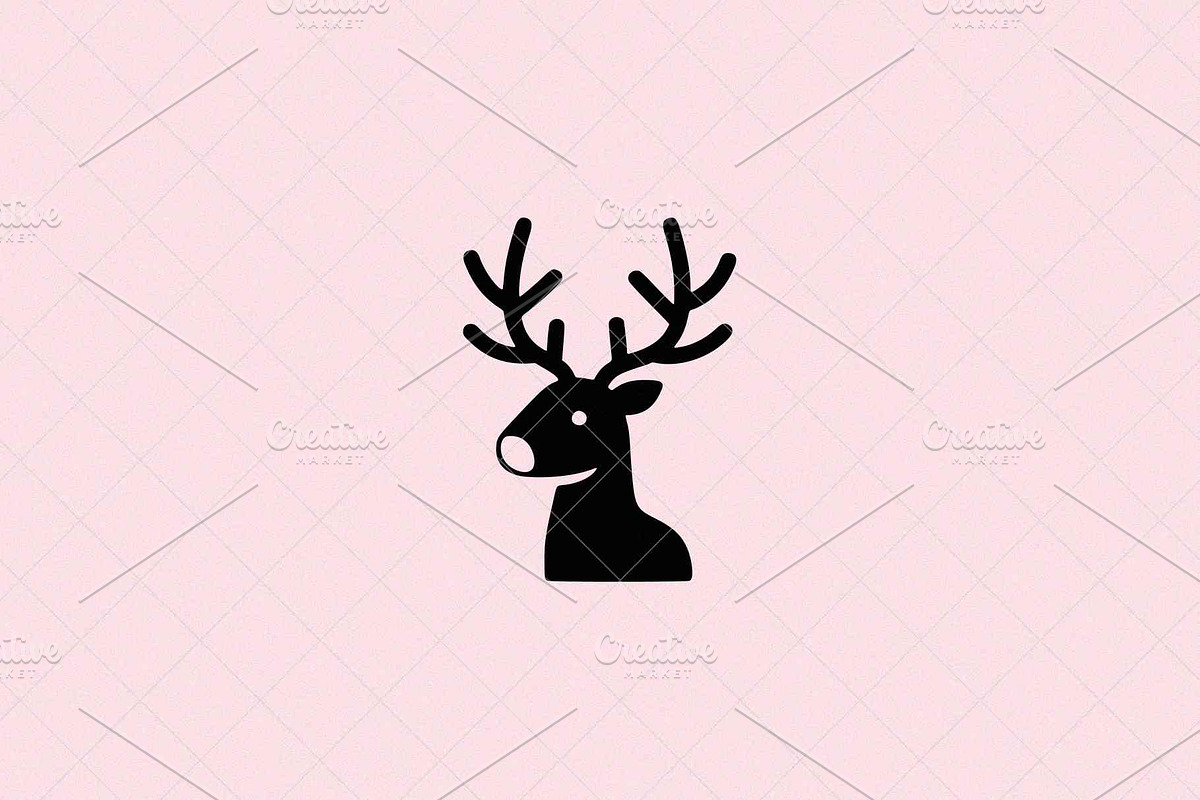Deer Head Icon, an Animal Illustration by Vectorium Studio (Photo 1 of 4)