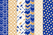 Royal Blue & Gold Glitter Patterns, a Pattern Graphic by Amanda Ilkov (Thumbnail 3 of 3)