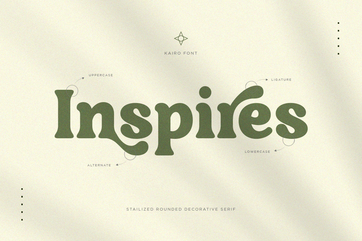 Kairo - Stylized Rounded Font, a Serif Font by The_Type (Photo 2 of 12)