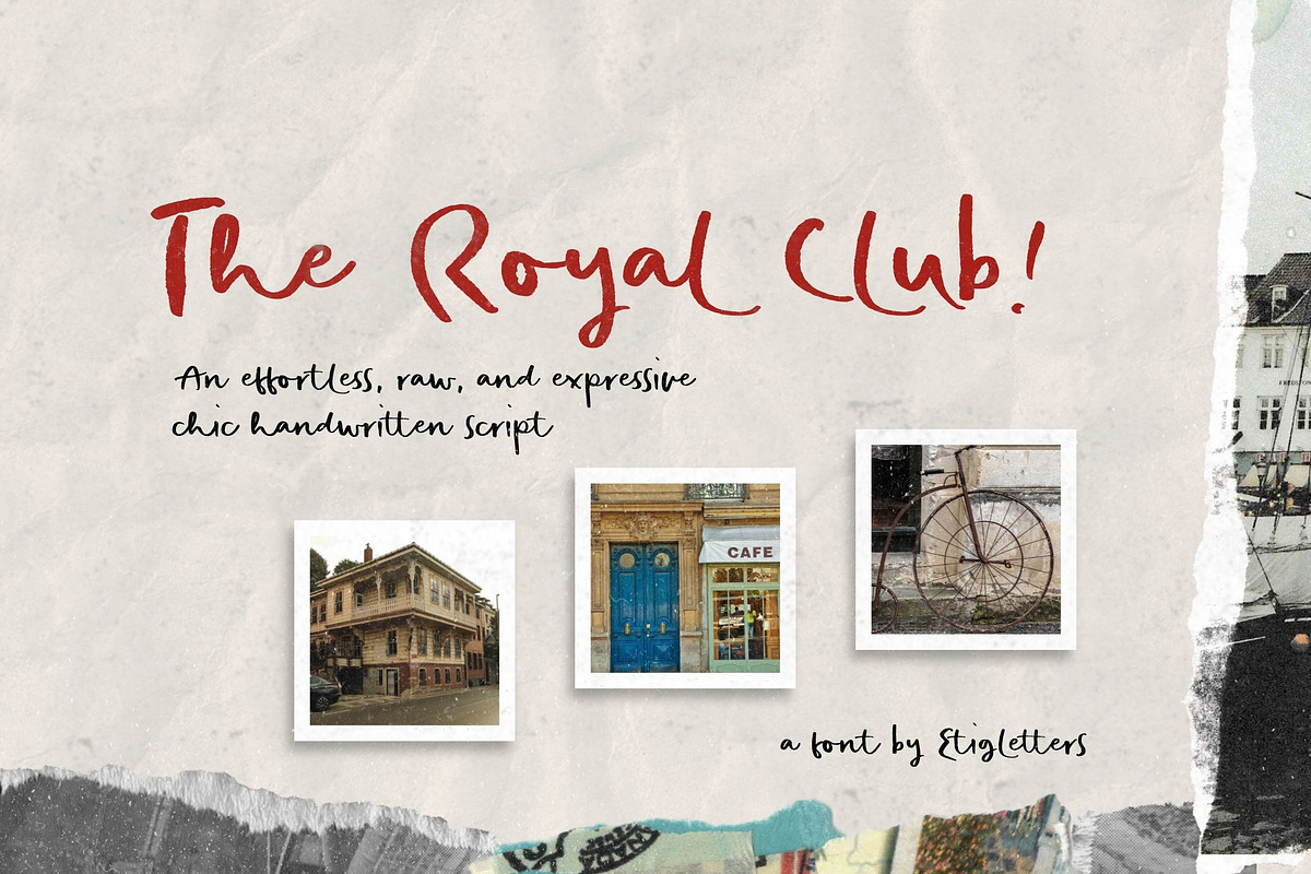 The Royal Club Handwritten Font, a Handwritten Font by etigletters (Photo 1 of 8)