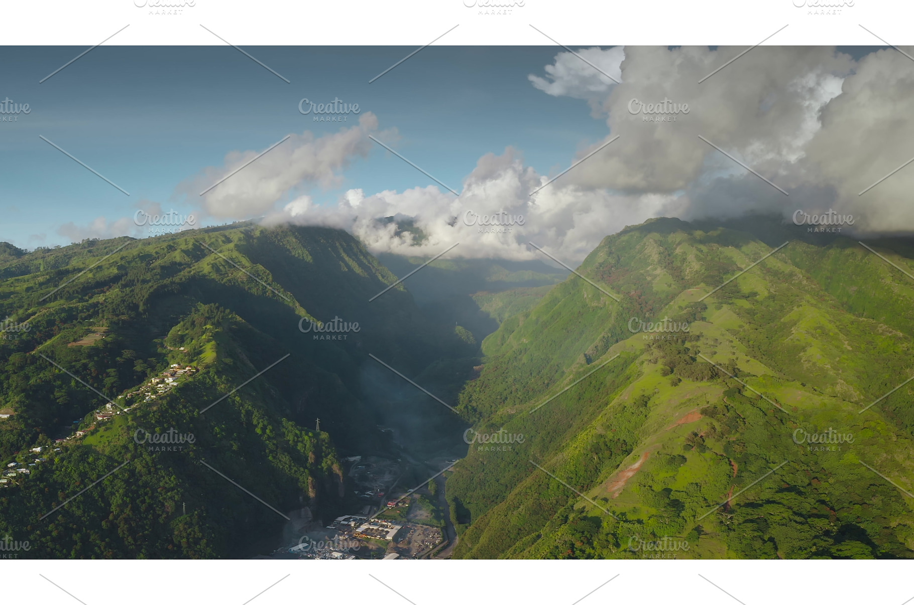 Breathtaking aerial view of lush, a Nature Photo by Goinyk