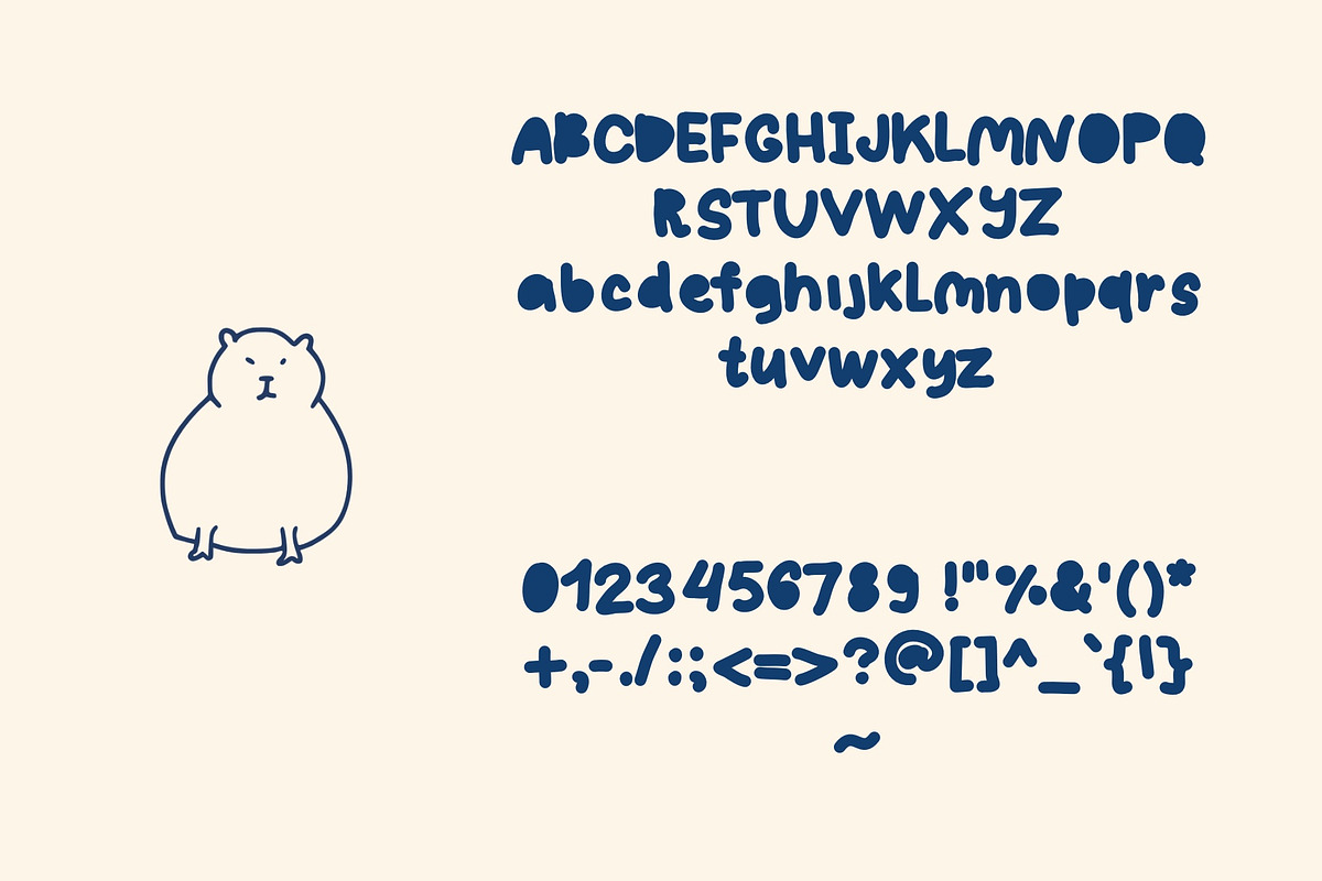BOLD BUBBLE HANDDRAWN FUN CUTE FONT, a Handwritten Font by Ashiya Pixel (Photo 4 of 9)