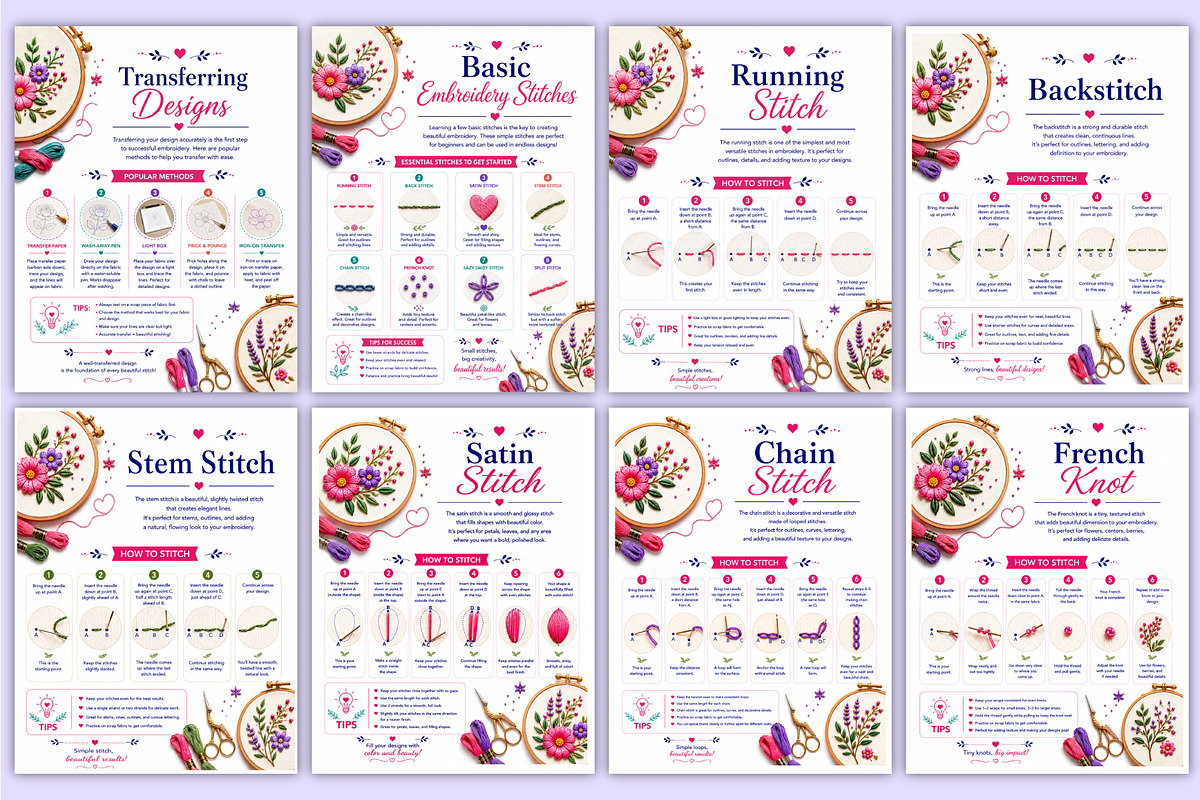 2027 Embroidery Designs for Beginner, a Stationery Template by Mustafiz (Photo 3 of 5)
