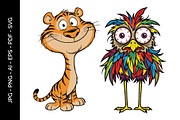 Animal Vector Art Illustration set, an Animal Illustration by nandinigraphics (Thumbnail 3 of 4)
