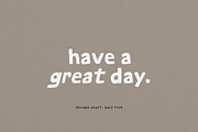 Second Craft - Handmade Bold Sans, a Sans Serif Font by Bale Type (Thumbnail 4 of 8)
