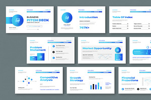 Pitch Deck Presentation Template, a Presentation Template by MightyDesign