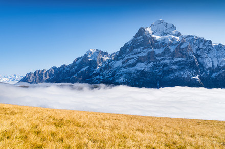 Mountains and clouds in the valley., a Nature Photo by Landscape and travel