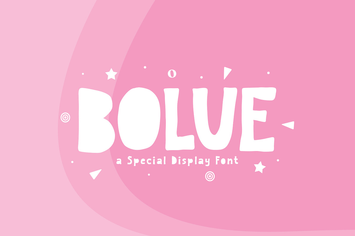 Bolue - Sweet & Playful Display Font, a Sans Serif Font by khurasan (Photo 1 of 6)