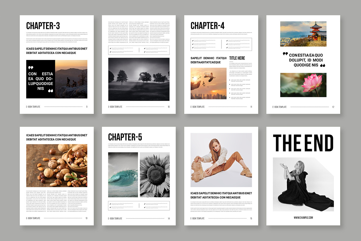 Modern E-book Design Template, an UI Kit Template by ContestDesign (Photo 3 of 3)