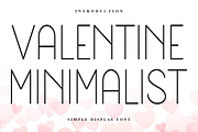 Valentine Minimalist, a Sans Serif Font by InermediaSTUDIO (Thumbnail 1 of 7)