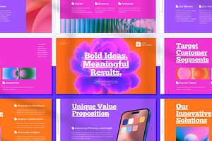 Vibrant Startup Pitch Deck