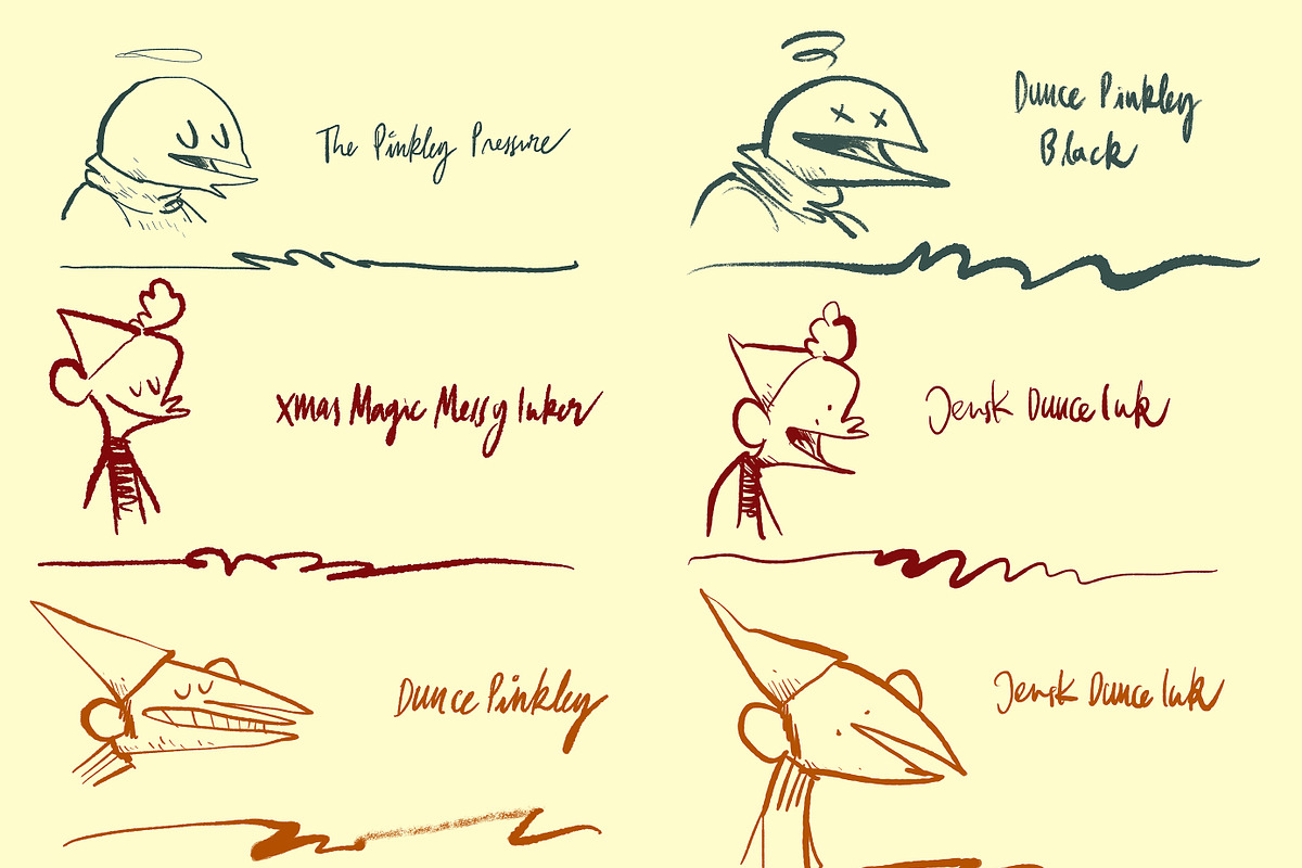 25+ DUNCE Comic Procreate Brushes, a Brush Add-On by Georg's Procreate Brushes (Photo 6 of 15)