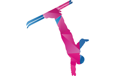 Freestyle Ski Jump Vector