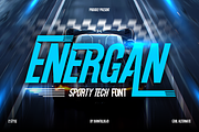 Energan, a Sans Serif Font by Burntilldead (Thumbnail 1 of 12)