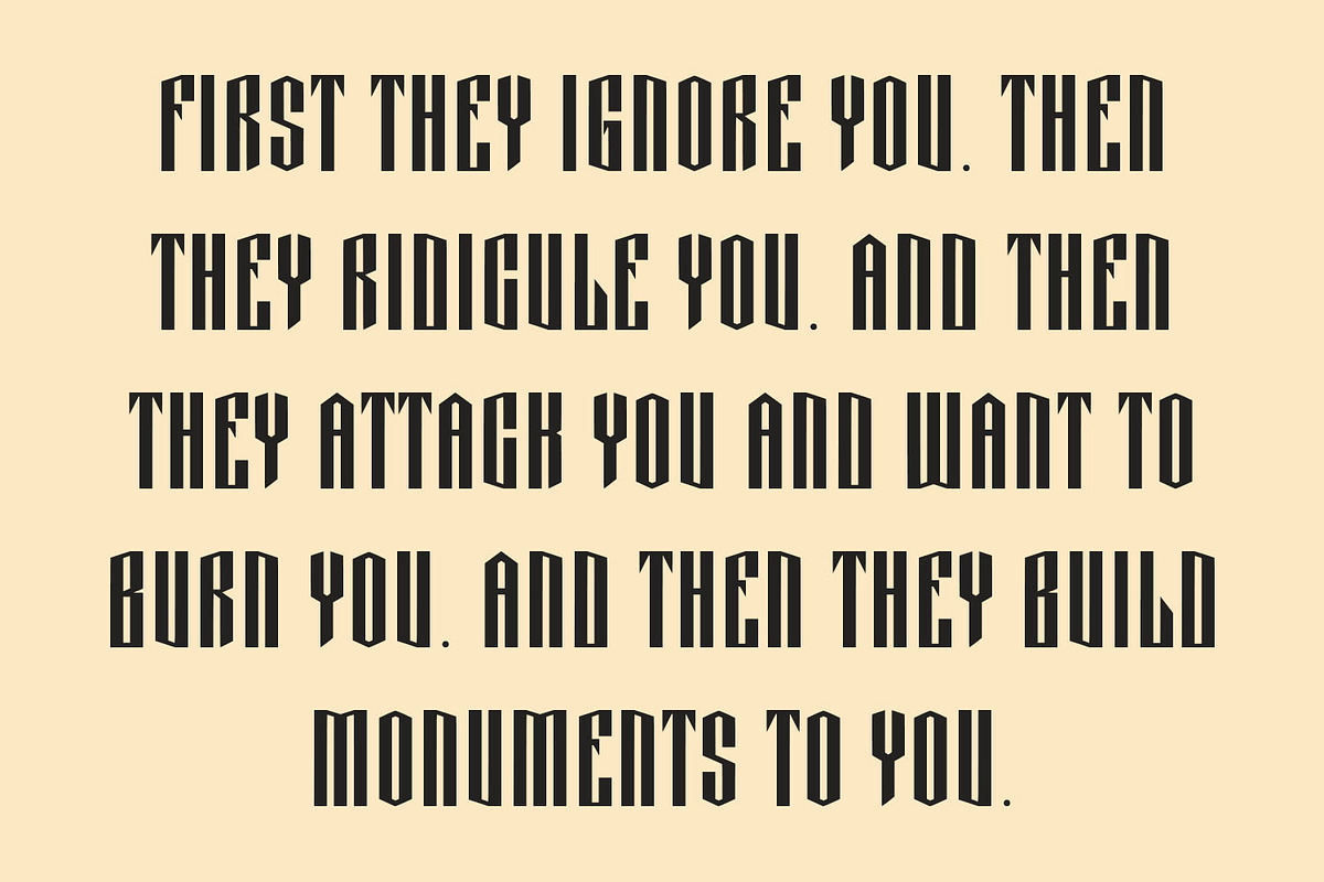 Movizt Blackletter Display Font, a Blackletter Font by Maulana Creative (Photo 6 of 7)