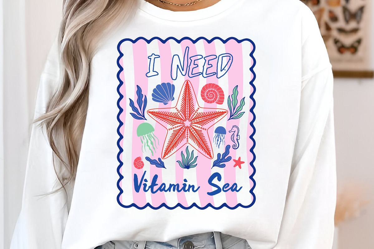 Summer Vacation Sublimation Design, an Illustration by Libby Wishes (Photo 4 of 5)