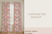 Curtains (DRAPES) Psd mockup, a Household Mockup by jenartstudio (Thumbnail 2 of 3)