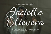 Jacielle Olievera, a Handwritten Font by Integritype Studio (Thumbnail 1 of 15)