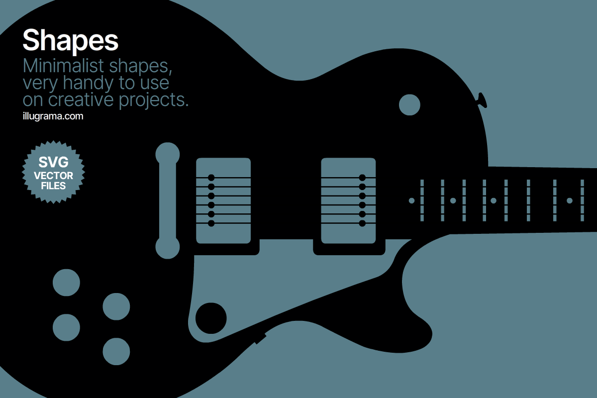 Guitar & Bass - Modern Graphics, an Object Illustration by illugrama (Photo 2 of 24)