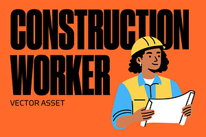 Construction Worker 02 – Vector, a Person Illustration by Studio22