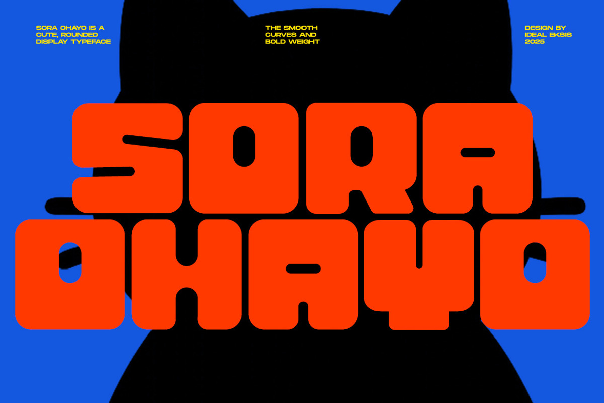 Sora Ohayo, a Sans Serif Font by Ideal Eksis (Photo 1 of 9)