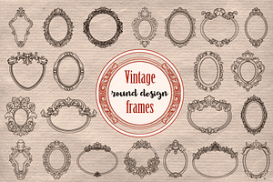 50 Vintage Frames - Victorian Style