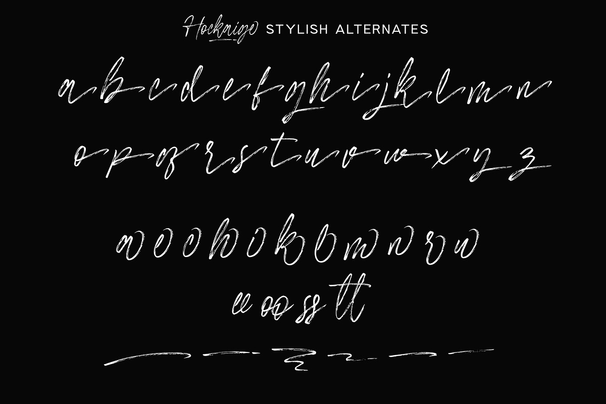 Hockaige - Elegant Handwritten Brush, a Handwritten Font by Sealoung (Photo 11 of 12)