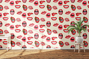 Sexy Red Lips Clipart – PNG Set, a Decorative Illustration by NatArt (Thumbnail 7 of 15)