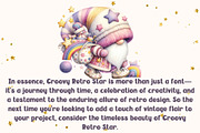 Groovy Retro Star - Handwritting, a Handwritten Font by Charmingbear59.design (Thumbnail 5 of 5)