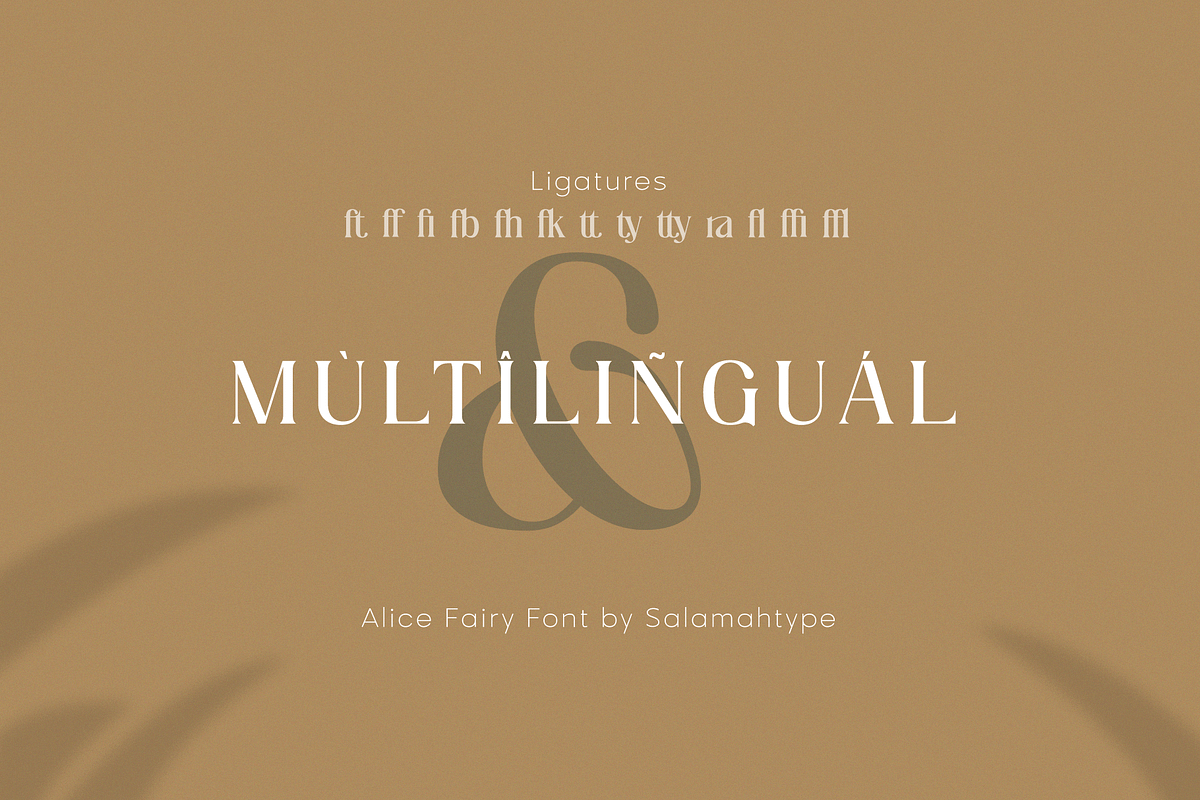 Alice Fairy - Beautiful Font, a Serif Font by Salamahtype (Photo 8 of 8)