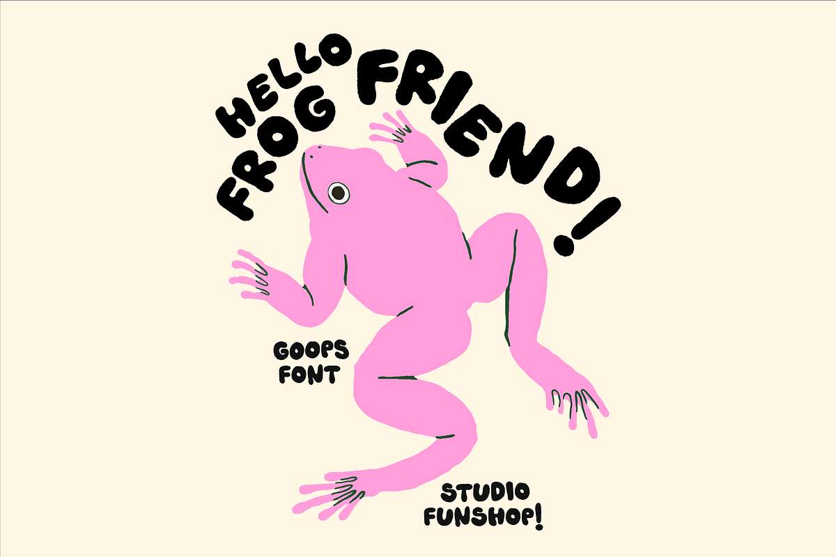Goops! A handwriting bubble font!, a Handwritten Font by Studio Funshop by Kelli (Photo 6 of 7)