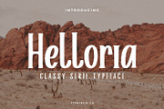 Helloria Classy Serif Typeface, a Sans Serif Font by edukka (Thumbnail 1 of 8)