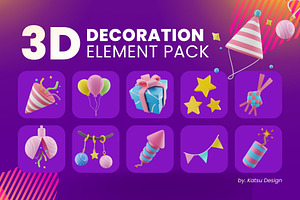 Decoration 3D Element Pack