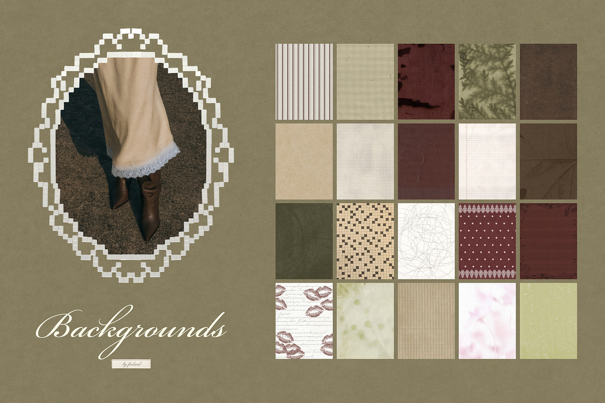 250+ Private Collection Collage Pack, an Object Graphic by Feelsoul (Photo 9 of 12)