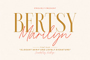 Bertsy Marilyn - Font Duo, a Serif Font by Keithzo (Thumbnail 1 of 9)