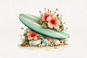 Summer Surfboard Clipart, an Illustration by CreationArt (Thumbnail 8 of 10)