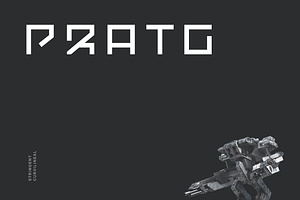 Pratg Futuristic Tech Font, a Font by baqoos