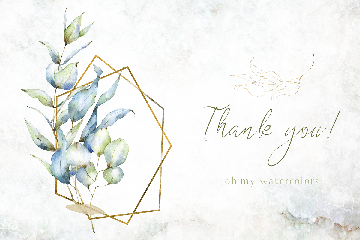 Eucalyptus essence watercolor set, an Illustration by Tatiana Troian (Photo 4 of 4)