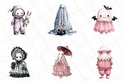 Pink Pastel Goth Halloween Ghost Cli, an Illustration by DreamPrint404 (Thumbnail 5 of 5)