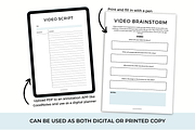 TikTok Printable Planner & Workbook, a Stationery Template by Jennifer Magri Templates (Thumbnail 8 of 8)