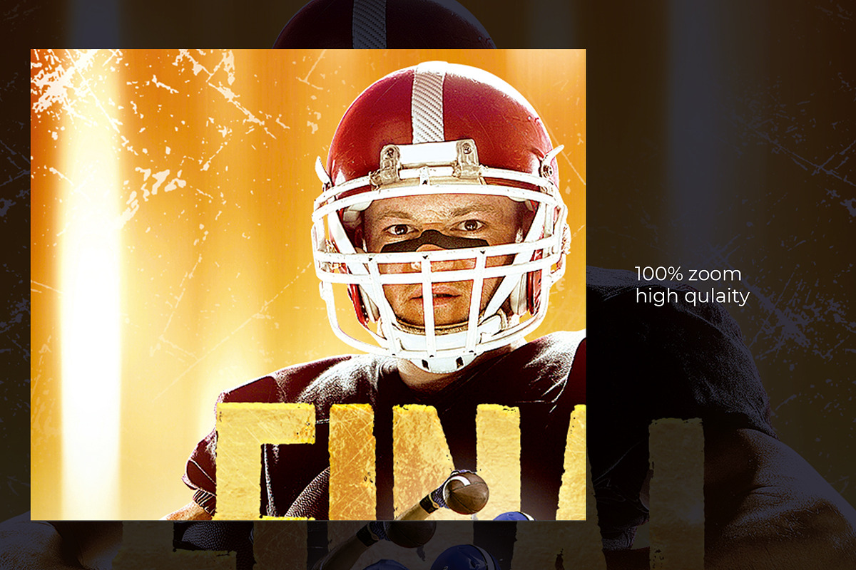 American Football match Flyer, a Flyer Template by bunebx (Photo 5 of 6)
