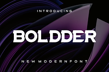 Boldder font